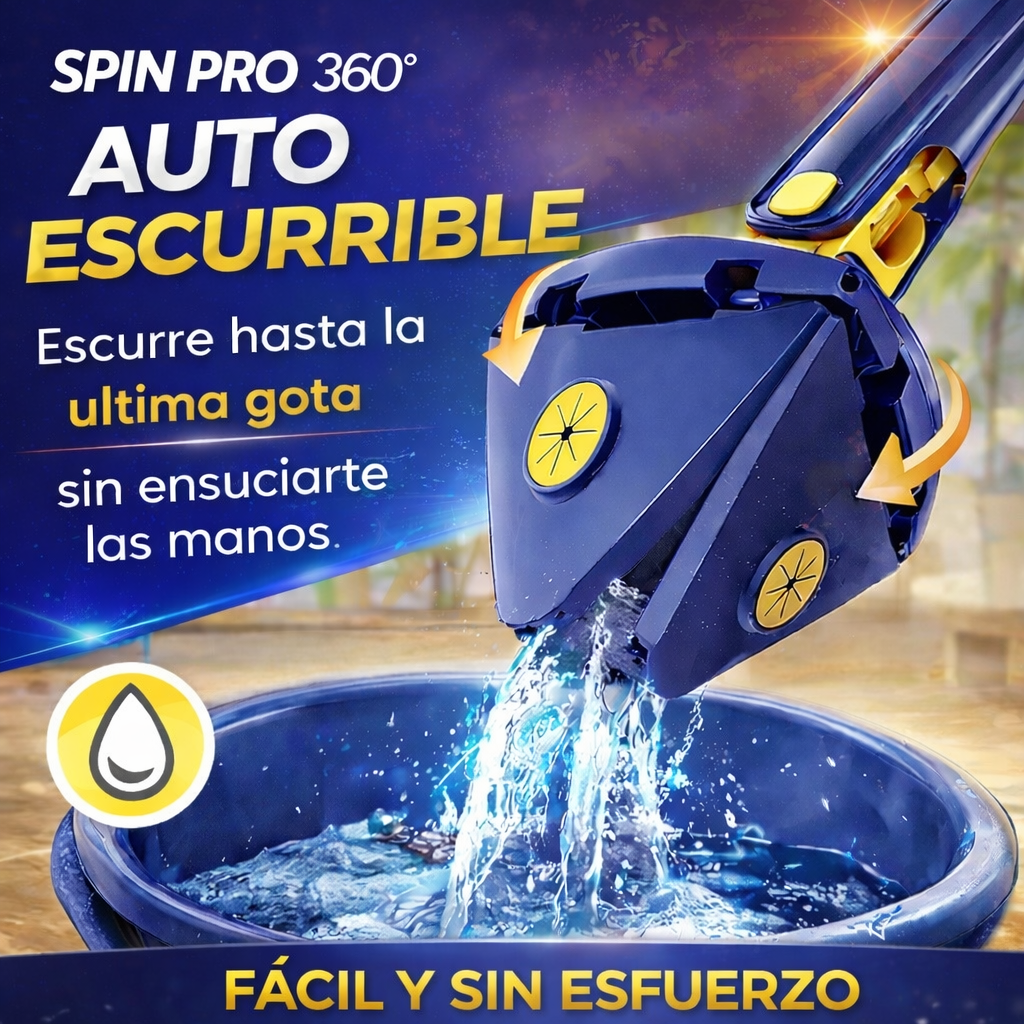 SPIN PRO 360º ™ Limpia SIN ESFUERZO. SIN AGACHARTE.